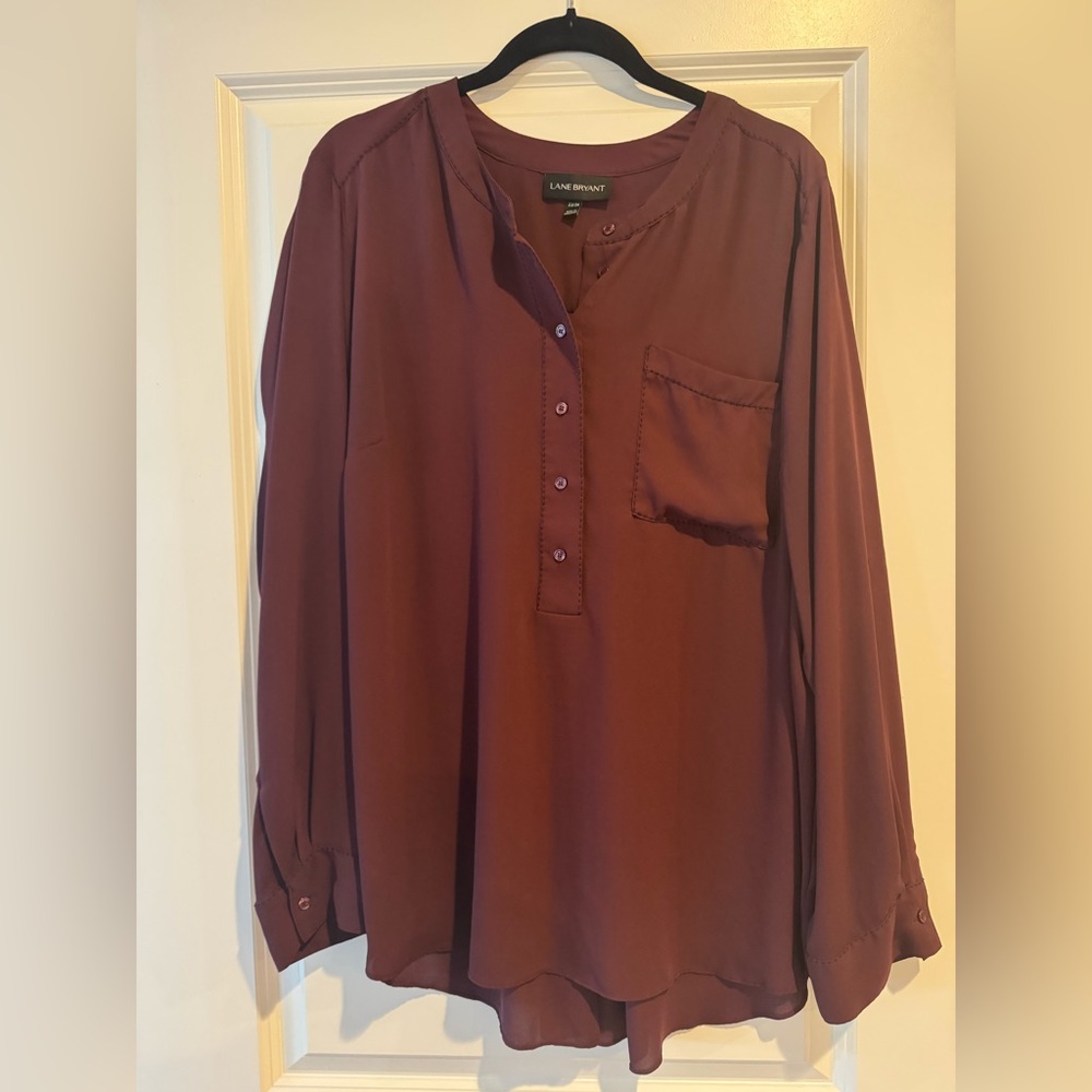 Lane Bryant Burgundy Shirt